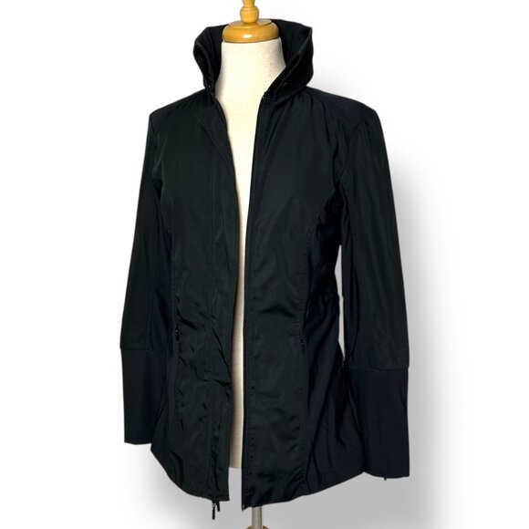 NWT Anatomie City Slick Travel Jacket Black Mid Weight Hip Length Sz XS - Picture 2 of 14
